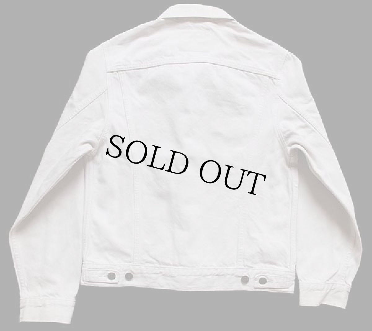 画像2: 90s Levi'sリーバイス 70503 カラーデニムジャケット 4ポケット ベージュ S★ユーロ (2)