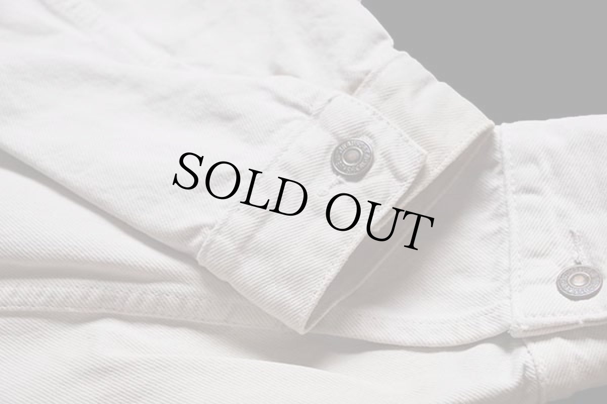 画像6: 90s Levi'sリーバイス 70503 カラーデニムジャケット 4ポケット ベージュ S★ユーロ (6)