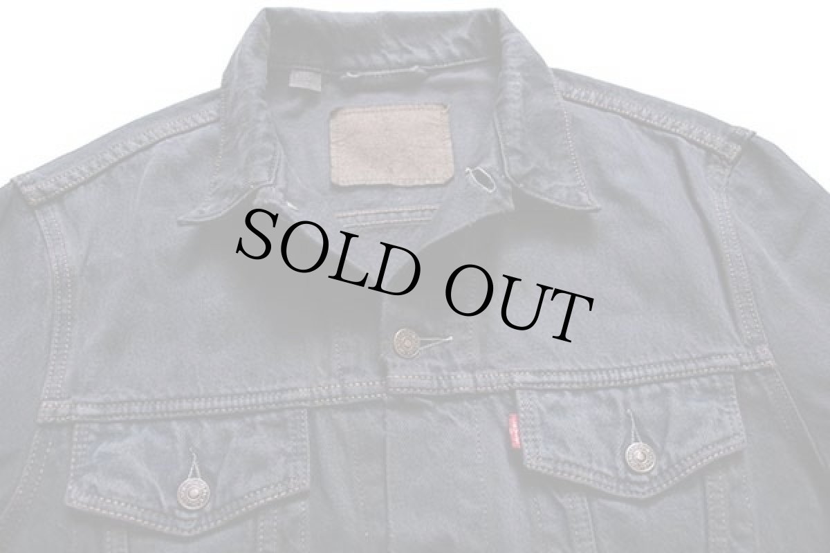 画像3: 90s Levi'sリーバイス 70503 カラーデニムジャケット 4ポケット 後染め 紺 M★ユーロ (3)