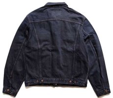 画像2: 90s Levi'sリーバイス 70503 カラーデニムジャケット 4ポケット 後染め 紺 M★ユーロ (2)