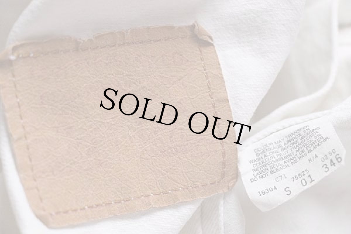 画像4: 90s カナダ製 Levi'sリーバイス 75525 カラーデニムジャケット 4ポケット 生成り (4)