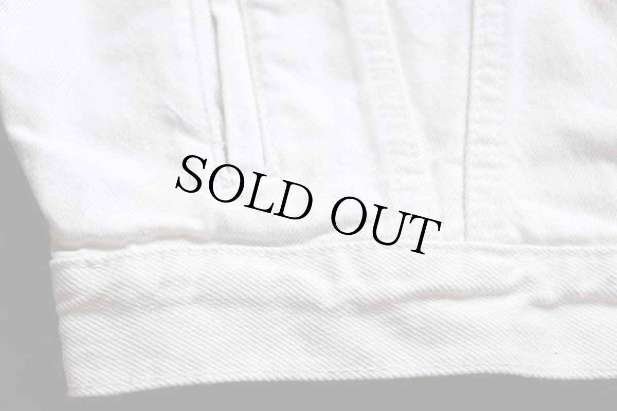 画像5: 90s カナダ製 Levi'sリーバイス 75525 カラーデニムジャケット 4ポケット 生成り (5)