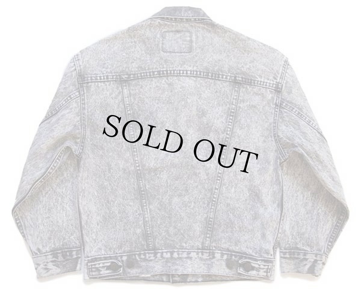 画像2: 80s USA製 Levi'sリーバイス 57508 ケミカルウォッシュ ブラック デニムジャケット 4ポケット ボーイズM★アシッド (2)