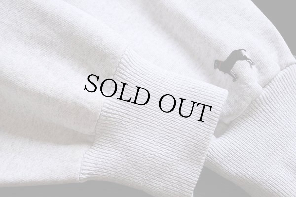 画像7: 90s USA製 The Black Dog ブラックドッグ リバースウィーブ スウェット 杢グレー XXL (7)