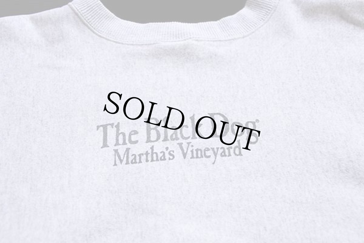 画像4: 90s USA製 The Black Dog ブラックドッグ リバースウィーブ スウェット 杢グレー XXL (4)