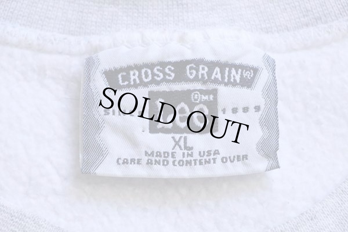 画像4: 90s USA製 Leeリー 無地 リバースウィーブ スウェット 杢グレー XL★ブランク (4)