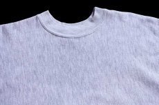 画像3: 90s USA製 RUGGED SWEATS 無地 リバースウィーブ スウェット 杢グレー L★ブランク (3)