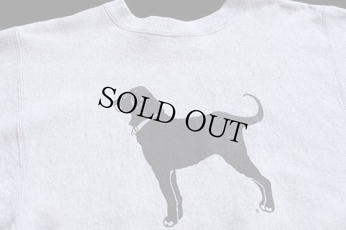 画像3: 90s USA製 The Black Dog ブラックドッグ リバースウィーブ スウェット 杢グレー XXL (3)