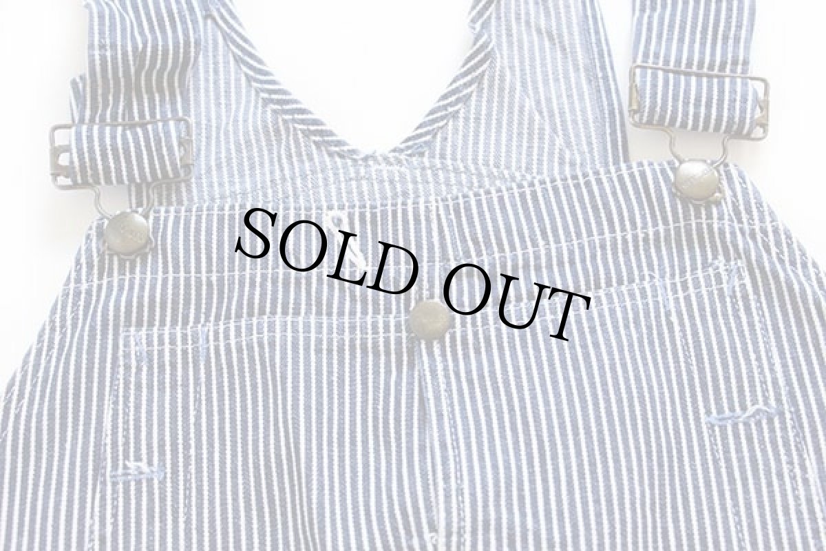 画像4: 50s HERCULESヘラクレス ヒッコリー ストライプ オーバーオール (4)