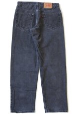 画像3: 90s カナダ製 Levi'sリーバイス 550 ブラック デニムパンツ w32 L30★54 (3)