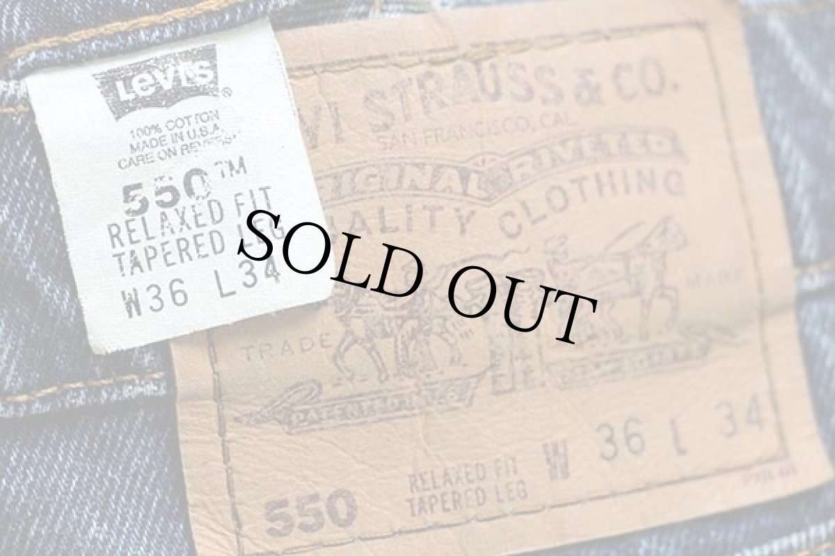 画像6: 90s USA製 Levi'sリーバイス 550 デニムパンツ w36 L34★123 (6)