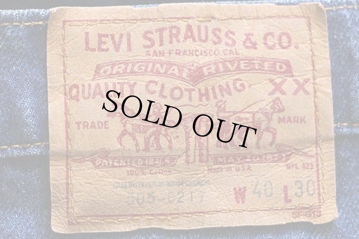 画像6: 80s USA製 Levi'sリーバイス 505 デニムパンツ w40 L30★44 (6)