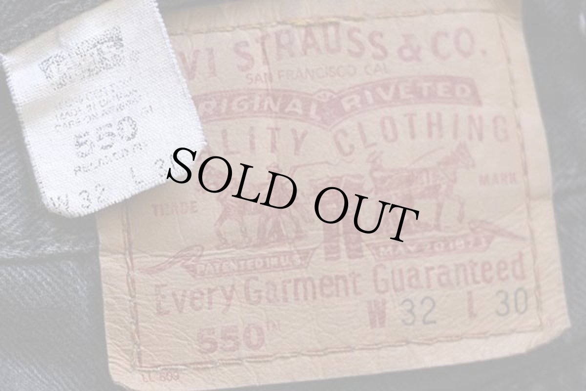 画像6: 90s カナダ製 Levi'sリーバイス 550 ブラック デニムパンツ w32 L30★54 (6)