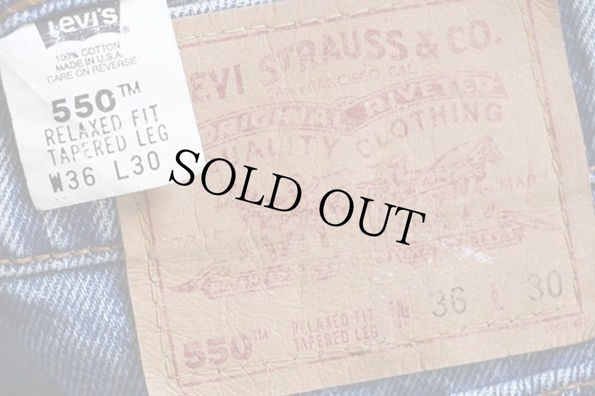 画像6: 90s USA製 Levi'sリーバイス 550 デニムパンツ w36 L30★126 (6)