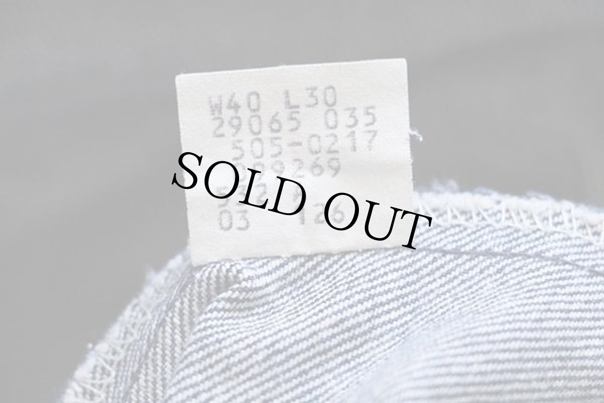 画像7: 80s USA製 Levi'sリーバイス 505 デニムパンツ w40 L30★44 (7)