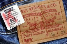 画像6: 00s カナダ製 Levi'sリーバイス 505 デニムパンツ w36 L29★50 (6)