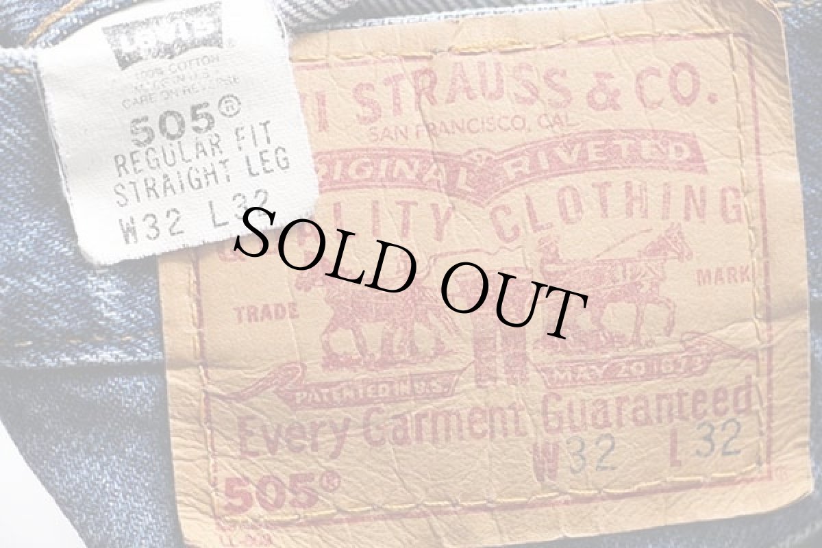 画像6: 00s USA製 Levi'sリーバイス 505 デニムパンツ w32★58 (6)