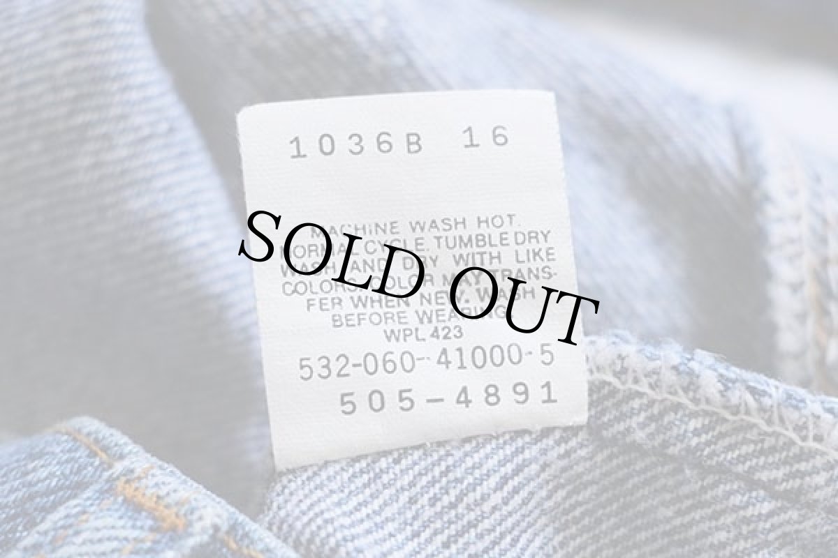 画像7: 90s USA製 Levi'sリーバイス 505 デニムパンツ w38 L32★76 (7)