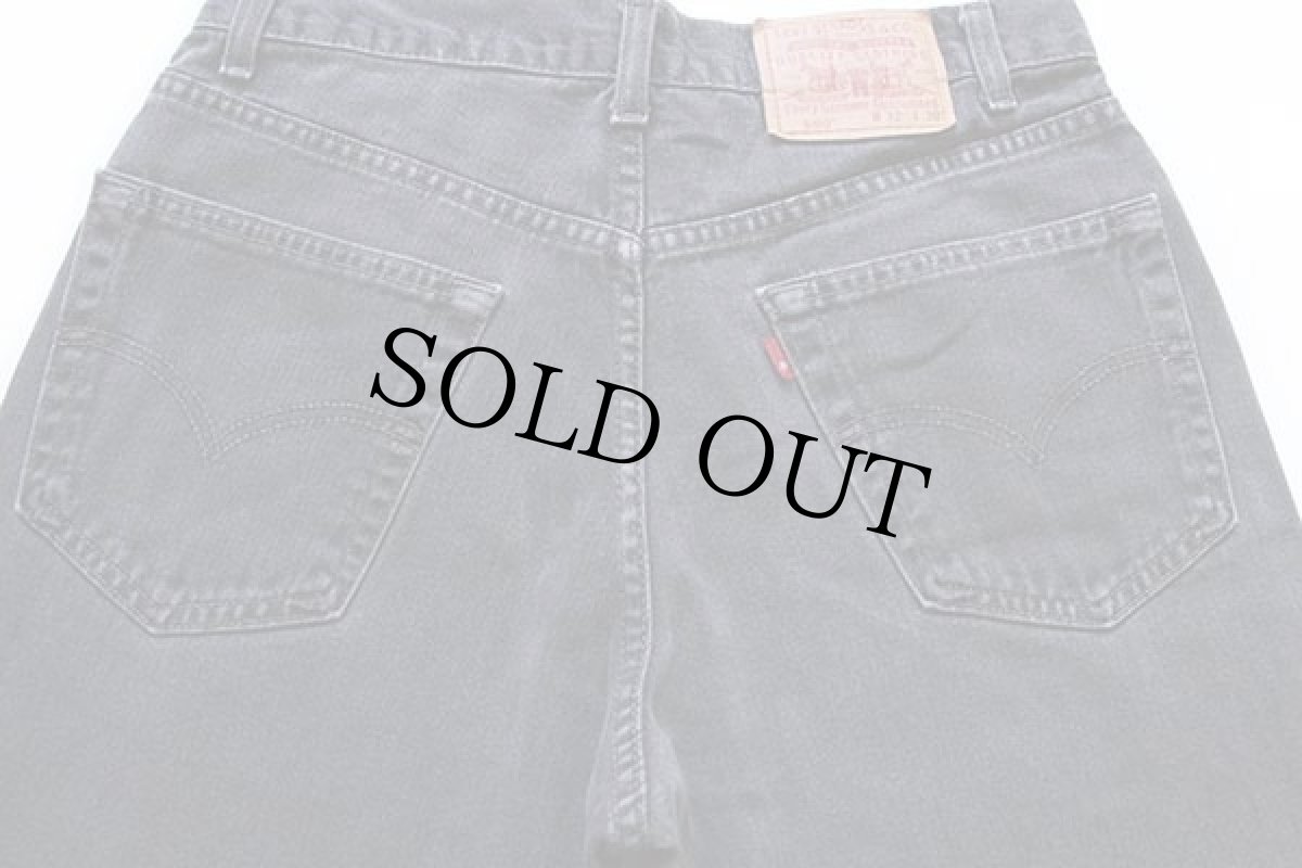 画像4: 90s カナダ製 Levi'sリーバイス 550 ブラック デニムパンツ w32 L30★54 (4)