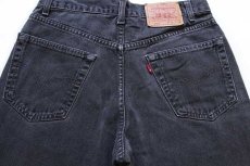 画像4: 90s カナダ製 Levi'sリーバイス 550 ブラック デニムパンツ w32 L30★54 (4)