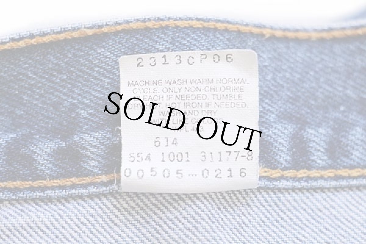 画像6: 00s USA製 Levi'sリーバイス 505 デニムパンツ w32 L30★41 (6)
