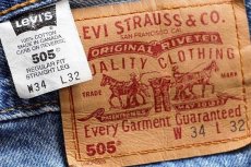 画像6: 00s カナダ製 Levi'sリーバイス 505 デニムパンツ w34 L32★73 (6)