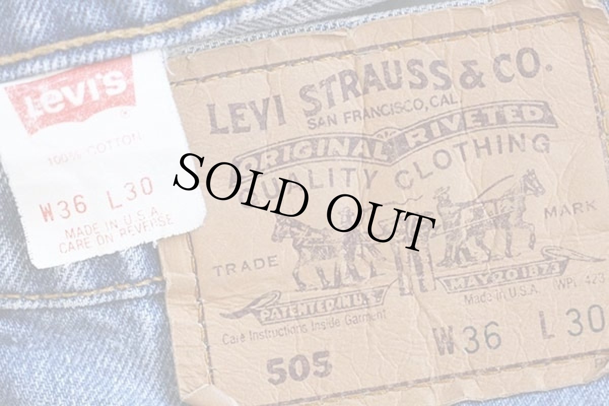 画像6: 90s USA製 Levi'sリーバイス 505 デニムパンツ w36 L30★49 (6)