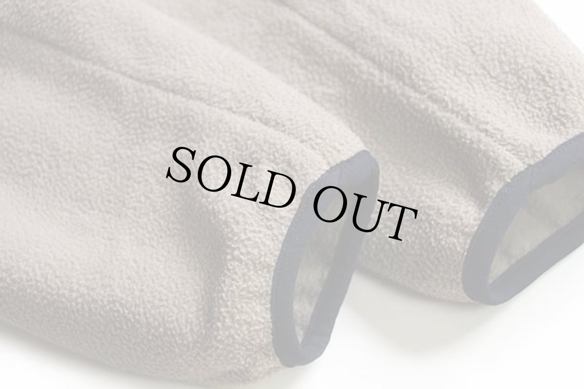 画像6: 90s USA製 L.L.Bean ハーフジップ プルオーバー フリース グレーベージュ (6)