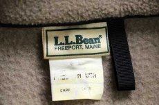 画像4: 90s USA製 L.L.Bean ハーフジップ プルオーバー フリース グレーベージュ (4)