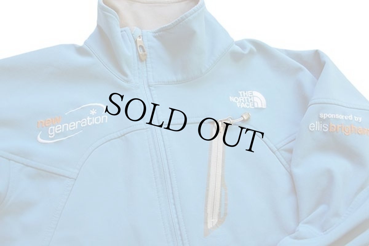 画像3: 00s THE NORTH FACEノースフェイス new generation 刺繍 APEX ソフトシェルジャケット 水色 S (3)