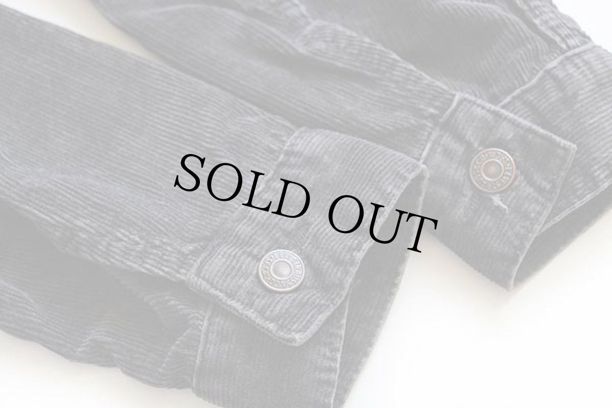 画像5: 90s Levi'sリーバイス 70500 コーデュロイジャケット チャコールグレー M★ユーロ (5)