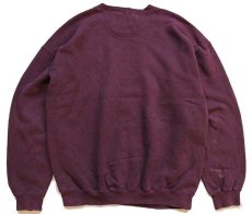 画像2: 90s USA製 LEVI'Sリーバイス ワンポイント スウェット ワインレッド L (2)