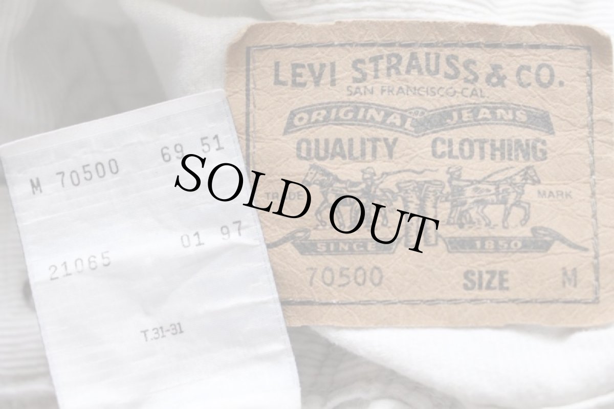 画像4: 90s Levi'sリーバイス 70500 コーデュロイジャケット 白 M★ユーロ (4)