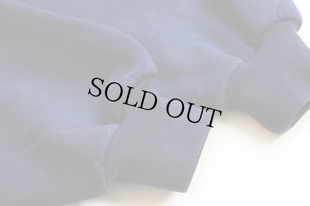 画像6: 90s USA製 LOGO7 Wilsonウィルソン ワンポイント リブライン スウェット 紺 (6)