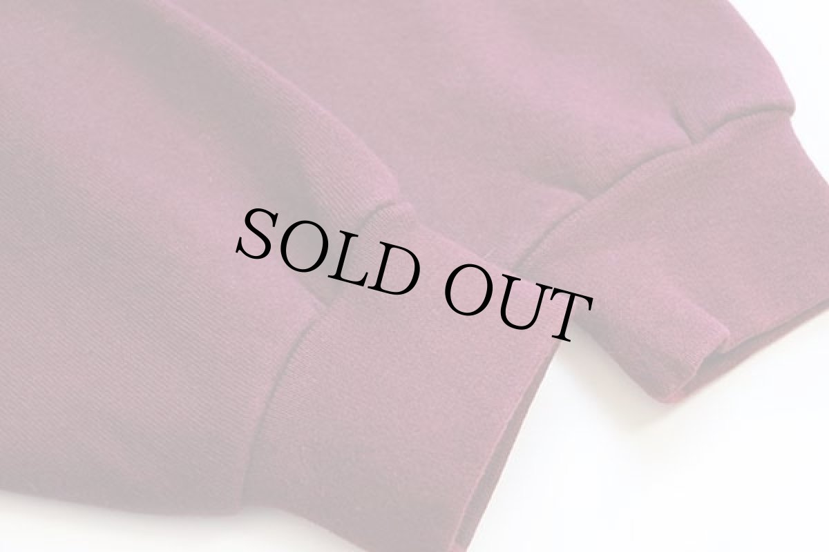 画像5: 90s USA製 WASHINGTON STATE COUGARS 刺繍 スウェット バーガンディ L (5)