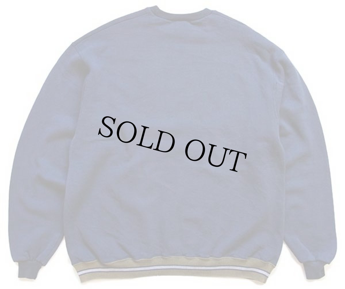 画像2: 90s USA製 LOGO7 Wilsonウィルソン ワンポイント リブライン スウェット 紺 (2)