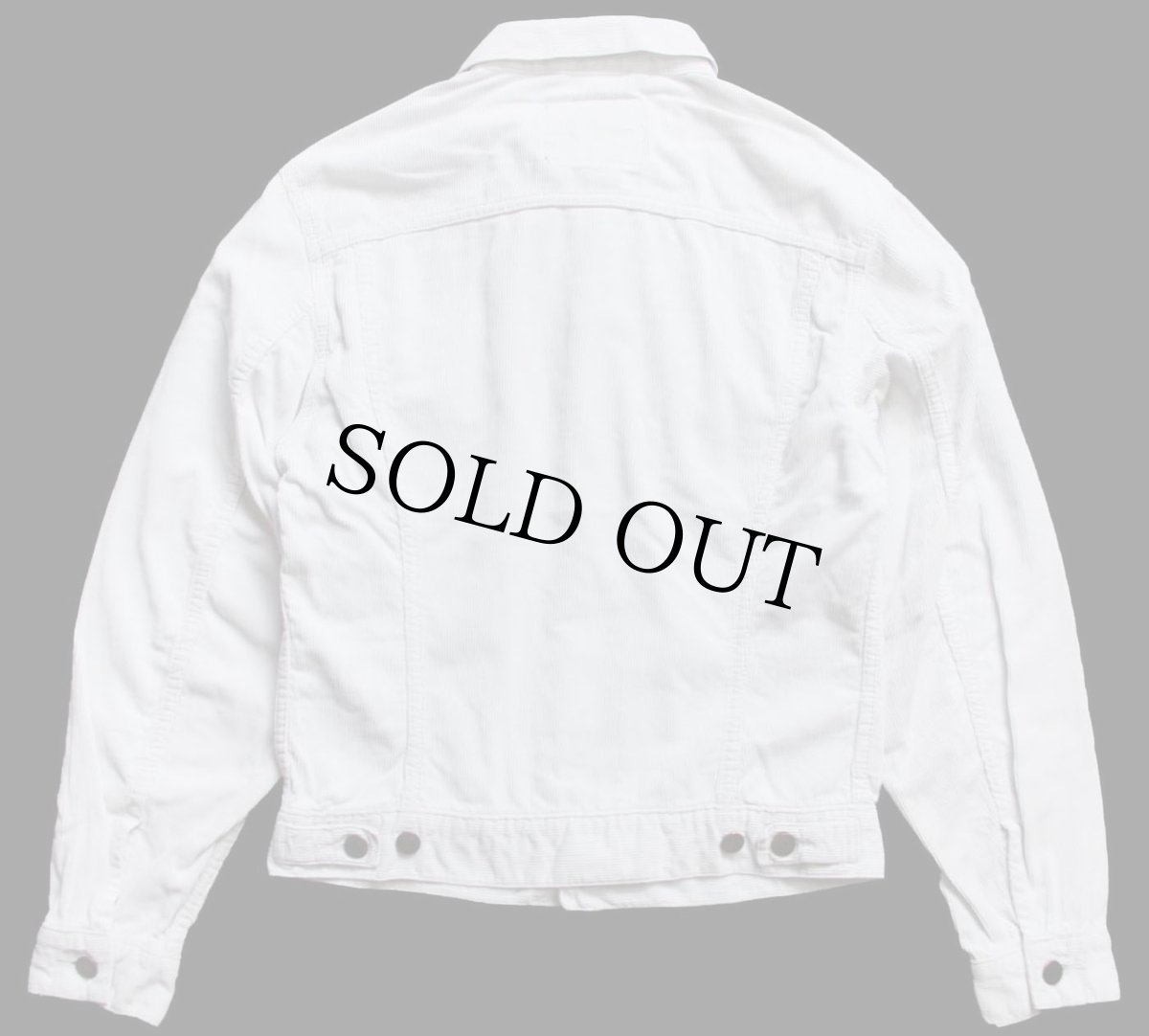 画像2: 90s Levi'sリーバイス 70500 コーデュロイジャケット 白 M★ユーロ (2)