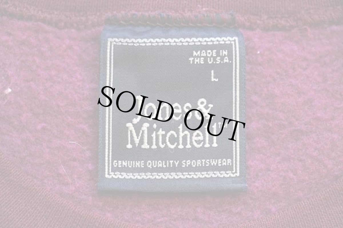 画像4: 90s USA製 WASHINGTON STATE COUGARS 刺繍 スウェット バーガンディ L (4)