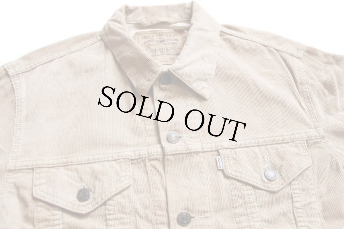 画像3: 90s Levi'sリーバイス 70503 コーデュロイジャケット 4ポケット 薄茶 M★ユーロ (3)