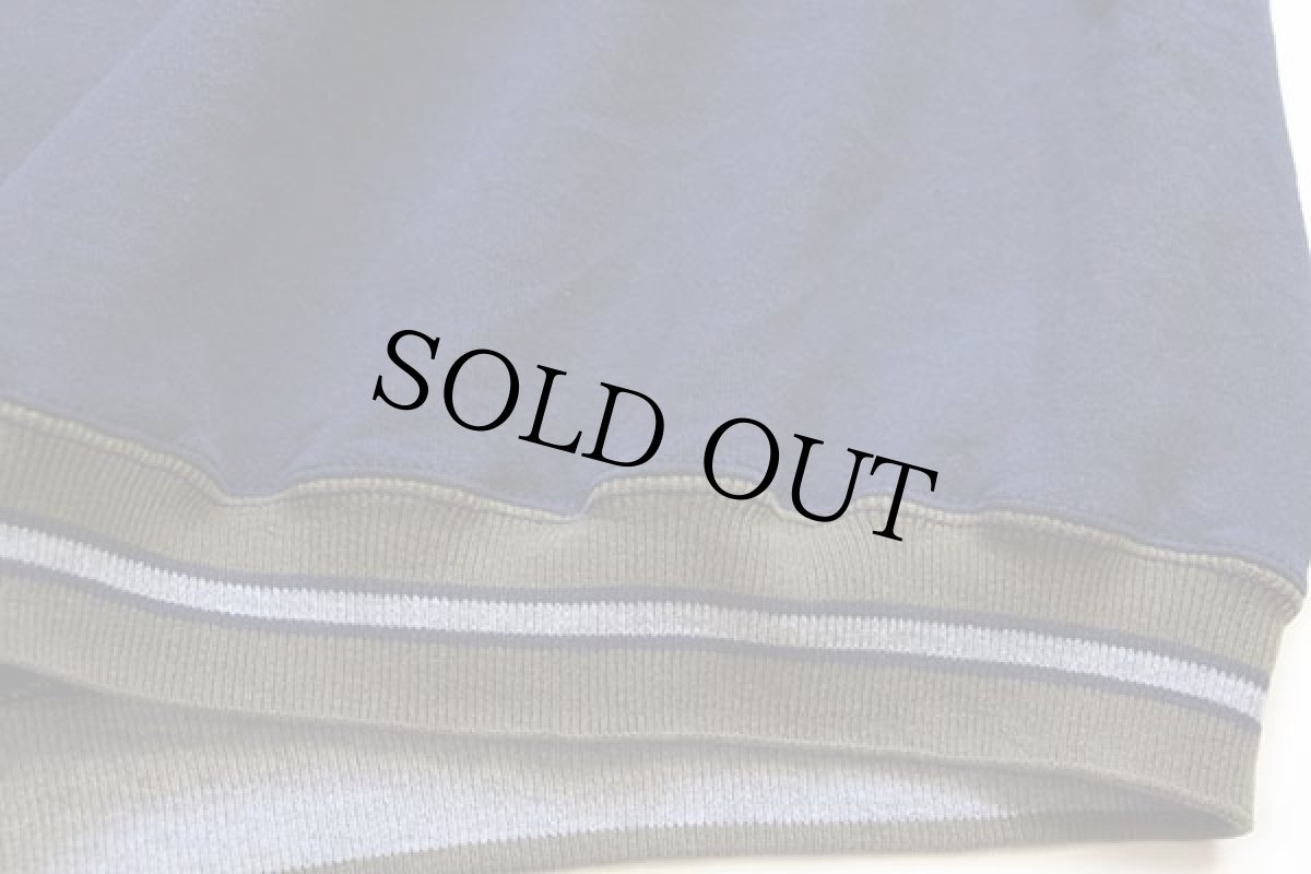 画像5: 90s USA製 LOGO7 Wilsonウィルソン ワンポイント リブライン スウェット 紺 (5)