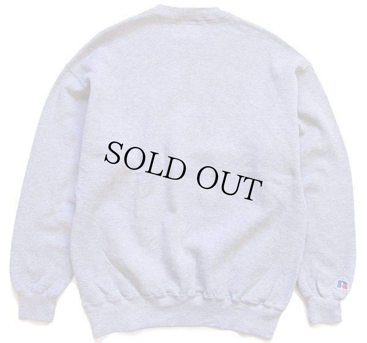 画像2: 90s USA製 RUSSELLラッセル PROPERTY OF DHA 前V スウェット グレー XL (2)