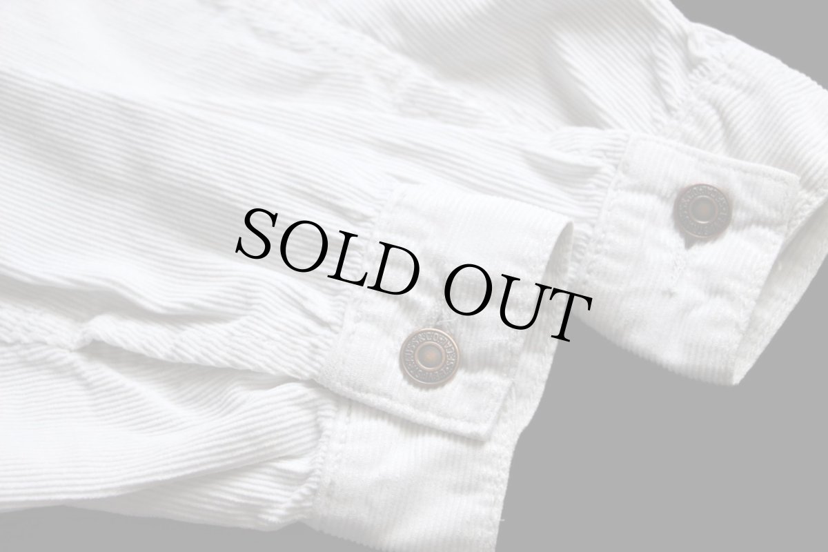 画像6: 90s Levi'sリーバイス 70500 コーデュロイジャケット 白 M★ユーロ (6)