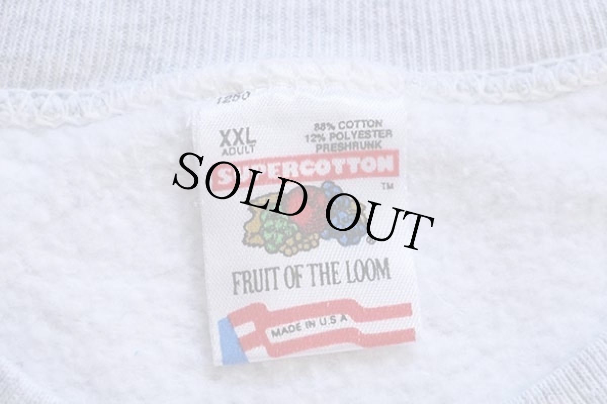 画像4: 90s USA製 CLEMENTE Wildcats スウェット 杢ライトグレー XXL (4)