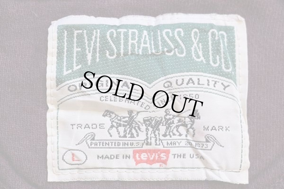 画像4: 90s USA製 LEVI'Sリーバイス ワンポイント スウェット ワインレッド L (4)