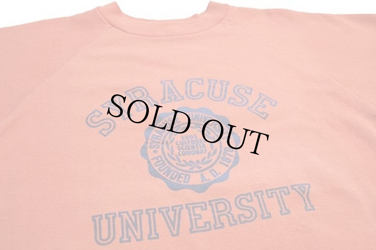 画像3: 80s USA製 Healthknit SYRACUSE UNIVERSITY スウェット オレンジ XL (3)