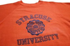 画像3: 80s USA製 Healthknit SYRACUSE UNIVERSITY スウェット オレンジ XL (3)