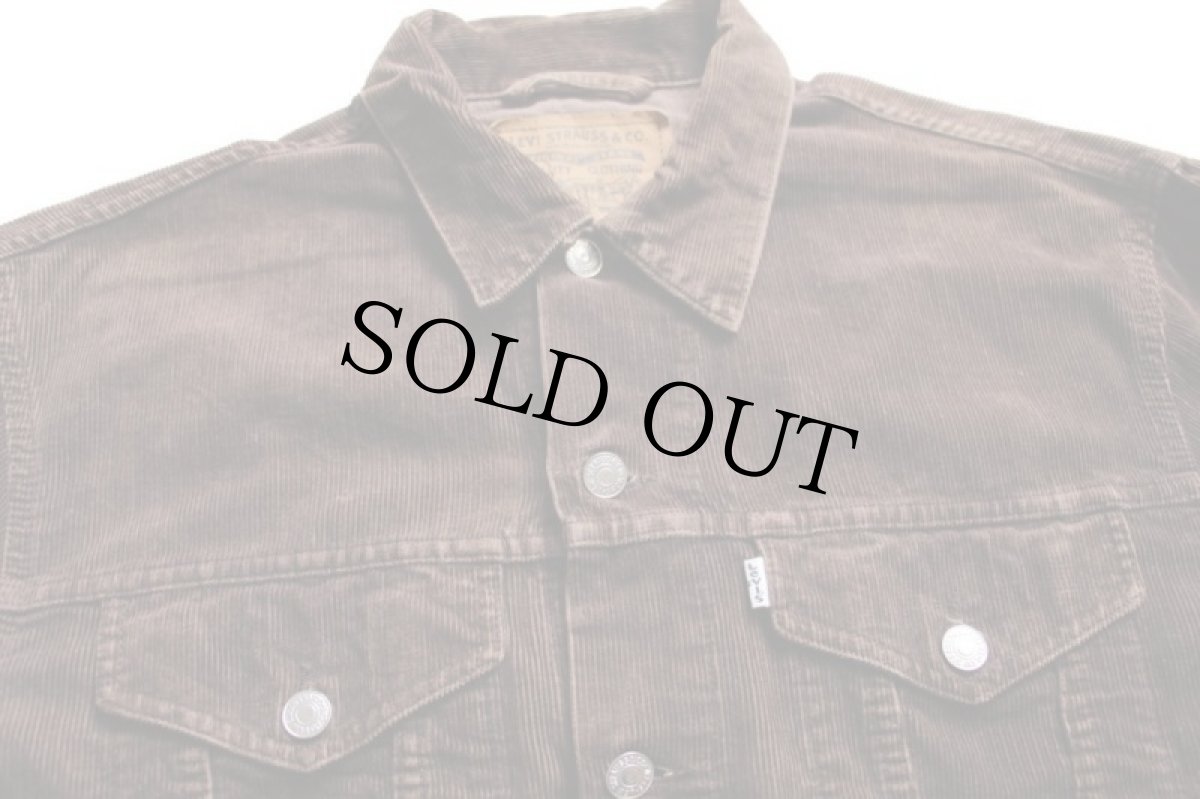 画像3: 90s Levi'sリーバイス 70503 コーデュロイジャケット 4ポケット 焦げ茶 L★ユーロ (3)