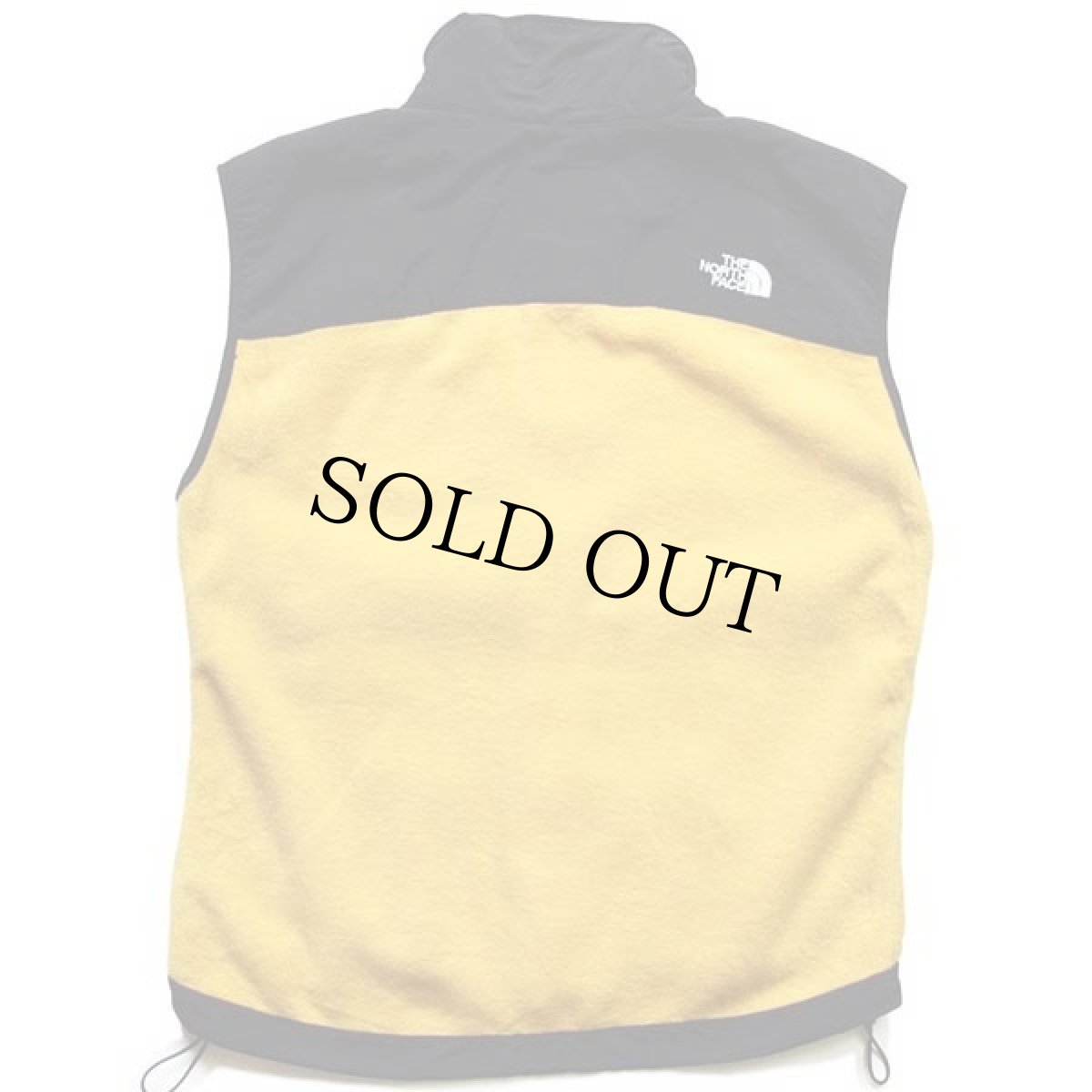 画像2: THE NORTH FACEノースフェイス デナリ ツートン 切り替え POLARTEC フリースベスト 黒×黄 W-L (2)