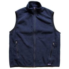 画像1: USA製 patagoniaパタゴニア シンチラ フリースベスト 紺 L (1)