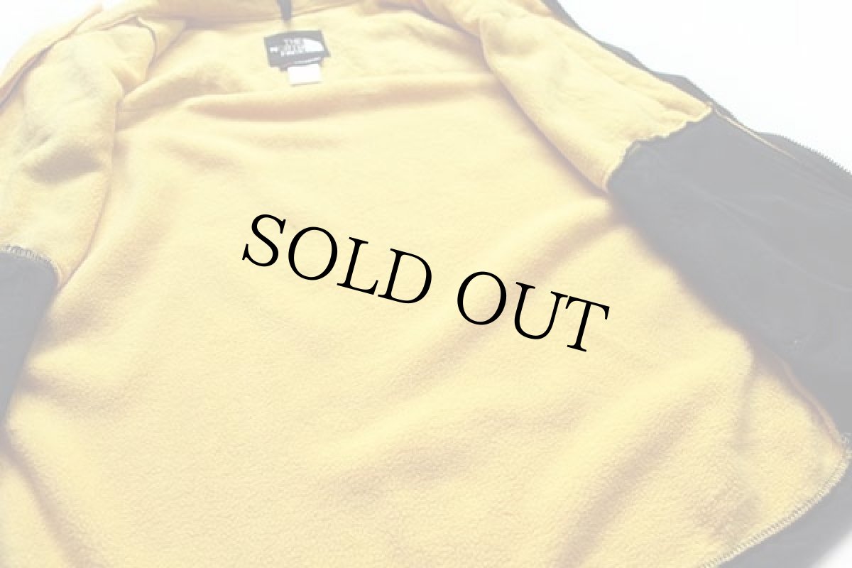 画像5: THE NORTH FACEノースフェイス デナリ ツートン 切り替え POLARTEC フリースベスト 黒×黄 W-L (5)